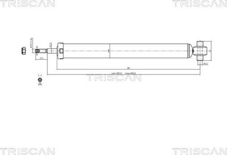 Triscan 8705 10201 - Ammortizzatore autozon.pro