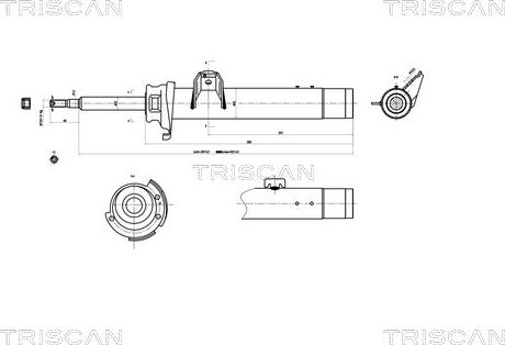 Triscan 8705 11101 - Ammortizzatore autozon.pro