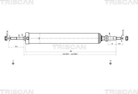 Triscan 8705 11201 - Ammortizzatore autozon.pro