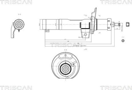 Triscan 8705 29101 - Ammortizzatore autozon.pro