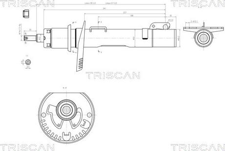 Triscan 8705 29102 - Ammortizzatore autozon.pro