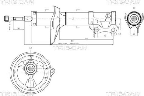 Triscan 8705 29110 - Ammortizzatore autozon.pro