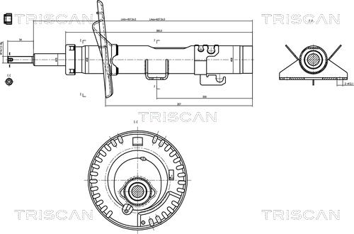 Triscan 8705 29111 - Ammortizzatore autozon.pro