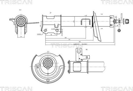 Triscan 8705 24104 - Ammortizzatore autozon.pro