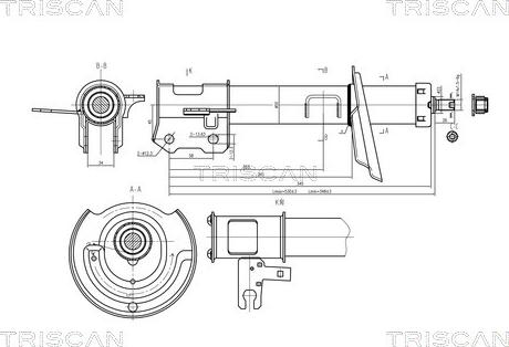 Triscan 8705 24105 - Ammortizzatore autozon.pro