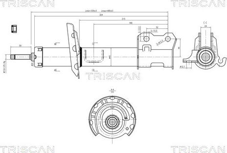 Triscan 8705 24106 - Ammortizzatore autozon.pro