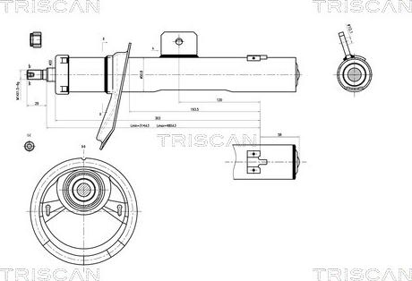 Triscan 8705 28101 - Ammortizzatore autozon.pro