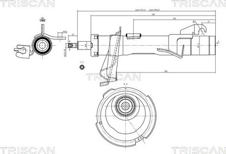 Triscan 8705 27103 - Ammortizzatore autozon.pro