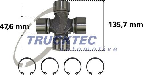 Trucktec Automotive 05.34.008 - Giunto, Albero longitudinale autozon.pro