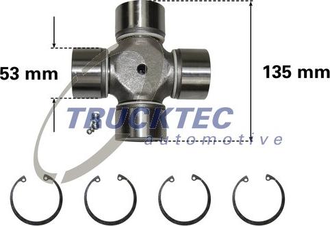 Trucktec Automotive 01.34.013 - Giunto, Albero longitudinale autozon.pro