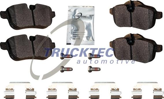 Trucktec Automotive 08.35.048 - Kit pastiglie freno, Freno a disco autozon.pro