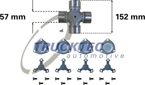 Trucktec Automotive 03.34.001 - Giunto, Albero longitudinale autozon.pro