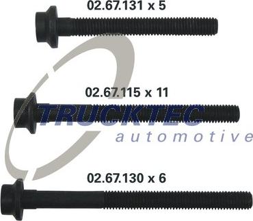 Trucktec Automotive 02.67.132 - Kit bulloni testata autozon.pro