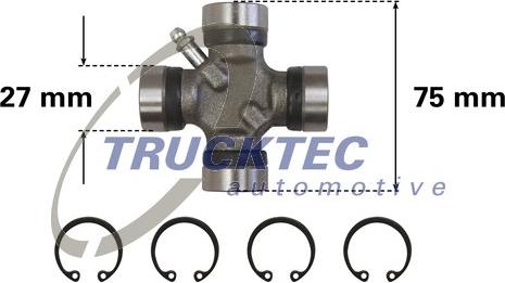 Trucktec Automotive 02.34.041 - Giunto, Albero longitudinale autozon.pro