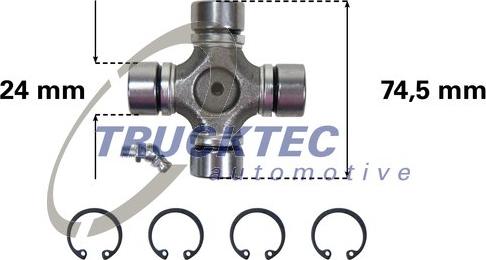 Trucktec Automotive 02.34.053 - Giunto, Albero longitudinale autozon.pro