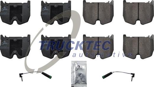 Trucktec Automotive 02.35.457 - Kit pastiglie freno, Freno a disco autozon.pro