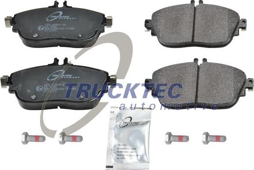 Trucktec Automotive 02.35.432 - Kit pastiglie freno, Freno a disco autozon.pro