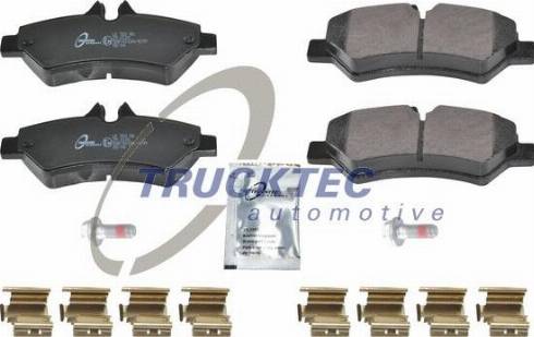 Trucktec Automotive 02.35.580 - Kit pastiglie freno, Freno a disco autozon.pro