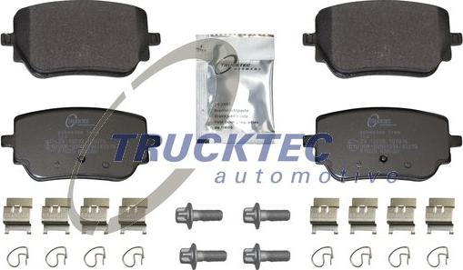 Trucktec Automotive 02.35.625 - Kit pastiglie freno, Freno a disco autozon.pro