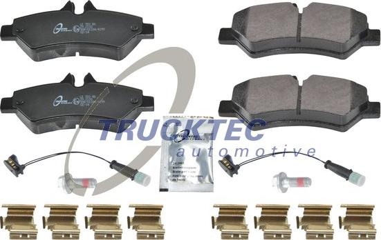 Trucktec Automotive 02.35.195 - Kit pastiglie freno, Freno a disco autozon.pro