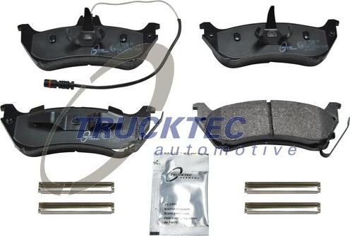 Trucktec Automotive 02.35.141 - Kit pastiglie freno, Freno a disco autozon.pro