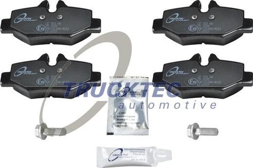 Trucktec Automotive 02.35.161 - Kit pastiglie freno, Freno a disco autozon.pro