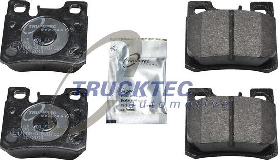 Trucktec Automotive 02.35.103 - Kit pastiglie freno, Freno a disco autozon.pro