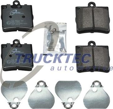 Trucktec Automotive 02.35.107 - Kit pastiglie freno, Freno a disco autozon.pro