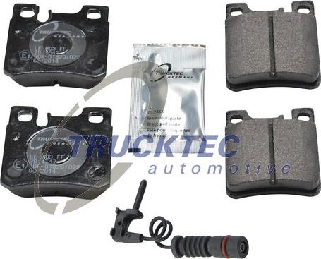 Trucktec Automotive 02.35.130 - Kit pastiglie freno, Freno a disco autozon.pro