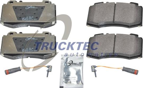 Trucktec Automotive 02.35.124 - Kit pastiglie freno, Freno a disco autozon.pro