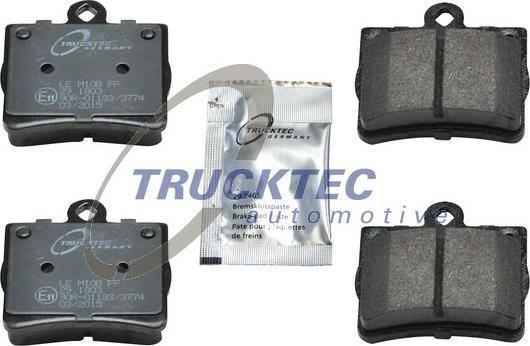 Trucktec Automotive 02.35.120 - Kit pastiglie freno, Freno a disco autozon.pro