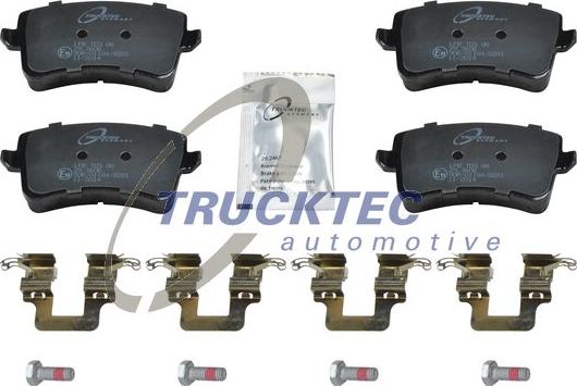 Trucktec Automotive 07.35.191 - Kit pastiglie freno, Freno a disco autozon.pro