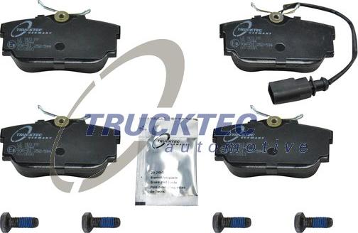 Trucktec Automotive 07.35.142 - Kit pastiglie freno, Freno a disco autozon.pro