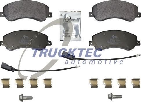 Trucktec Automotive 07.35.328 - Kit pastiglie freno, Freno a disco autozon.pro