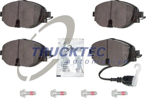 Trucktec Automotive 07.35.257 - Kit pastiglie freno, Freno a disco autozon.pro