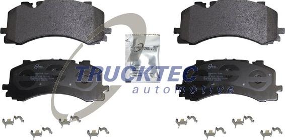 Trucktec Automotive 07.35.289 - Kit pastiglie freno, Freno a disco autozon.pro