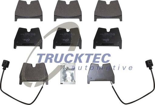 Trucktec Automotive 07.35.287 - Kit pastiglie freno, Freno a disco autozon.pro