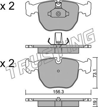 Trusting 575.0 - Kit pastiglie freno, Freno a disco autozon.pro