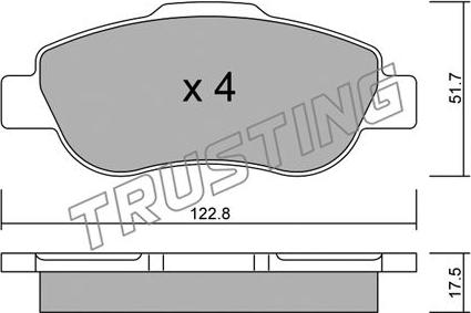 Textar 24072 - Kit pastiglie freno, Freno a disco autozon.pro