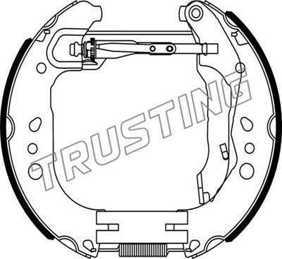 Trusting 6505 - Kit ganasce freno autozon.pro