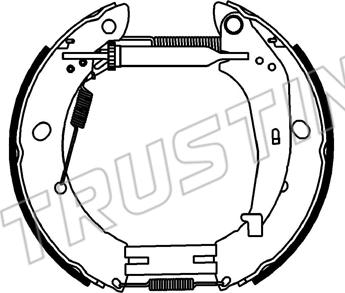 Trusting 6539 - Kit ganasce freno autozon.pro