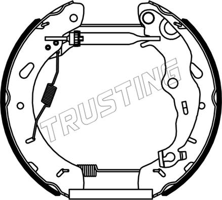 Trusting 6535 - Kit ganasce freno autozon.pro