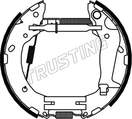 Trusting 6532 - Kit ganasce freno autozon.pro