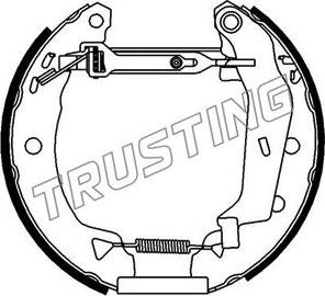 Trusting 6053 - Kit ganasce freno autozon.pro