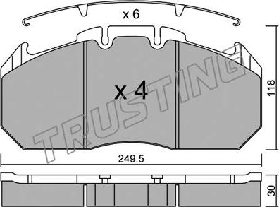 Trusting 603.0 - Kit ganasce freno autozon.pro