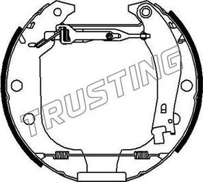 Trusting 6152 - Kit ganasce freno autozon.pro