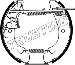 Trusting 6166 - Kit ganasce freno autozon.pro