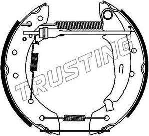 Trusting 6181 - Kit ganasce freno autozon.pro