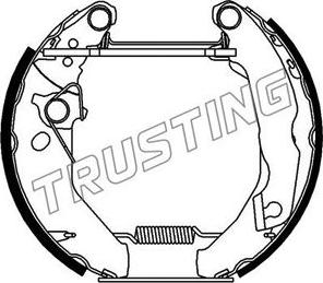 Trusting 6122 - Kit ganasce freno autozon.pro