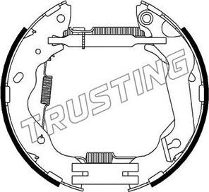 Trusting 6347 - Kit ganasce freno autozon.pro